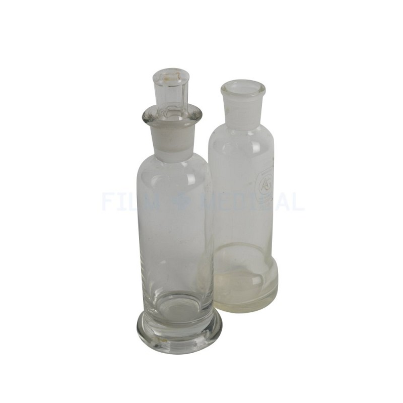 Pedestaled Glass Flask  Priced Individually